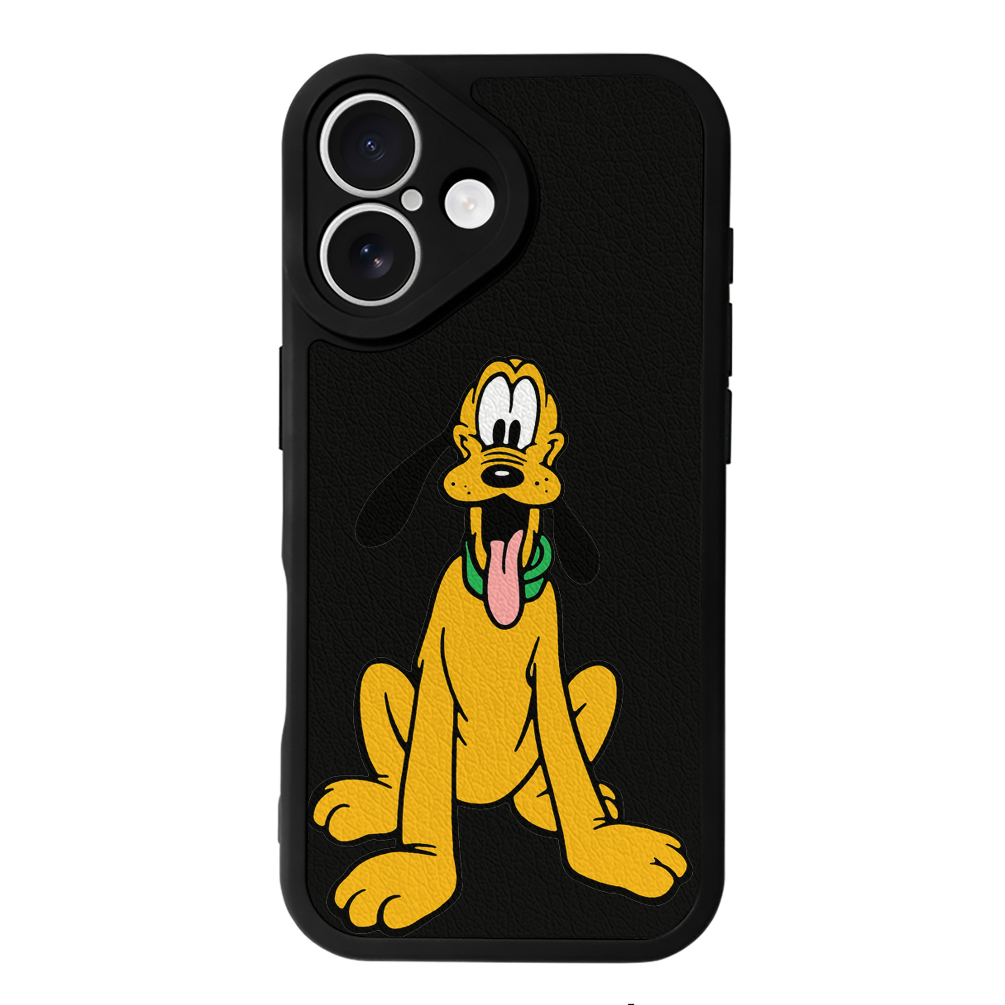 （画像用） ミッキーマウス Mickey Mouse 【iPhone 16シリーズ対応】シリコンスマホケース（レザー調） 材質：シリコン